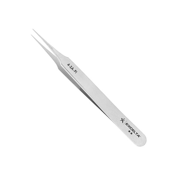 Excelta Tweezers - 4-SA-PI - Straight Tapered Ultra Fine Point - Anti-Mag. SS  - 4-SA-PI