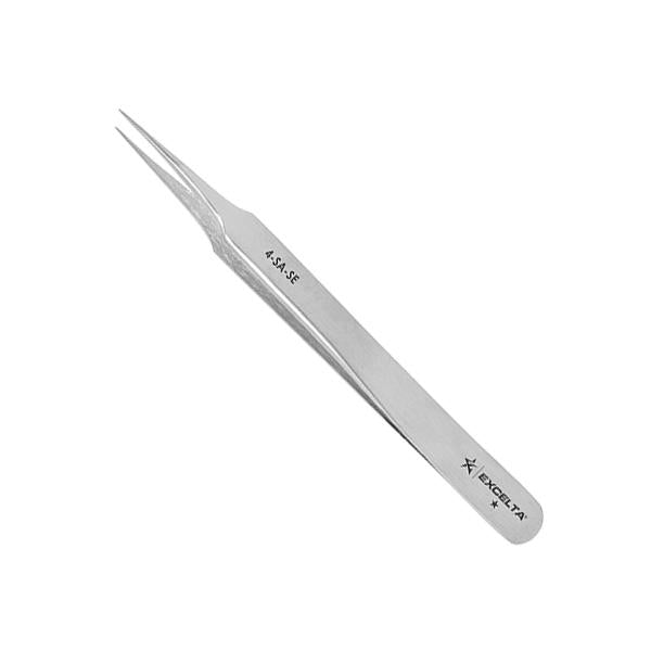Excelta Tweezers - 4-SA-SE - Straight Tapered Ultra Fine Point - Anti-Mag. SS - 4-SA-SE
