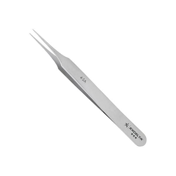 Excelta Tweezers - 4-SA - Straight Tapered Ultra Fine Point - Anti-Mag. SS - 4-SA