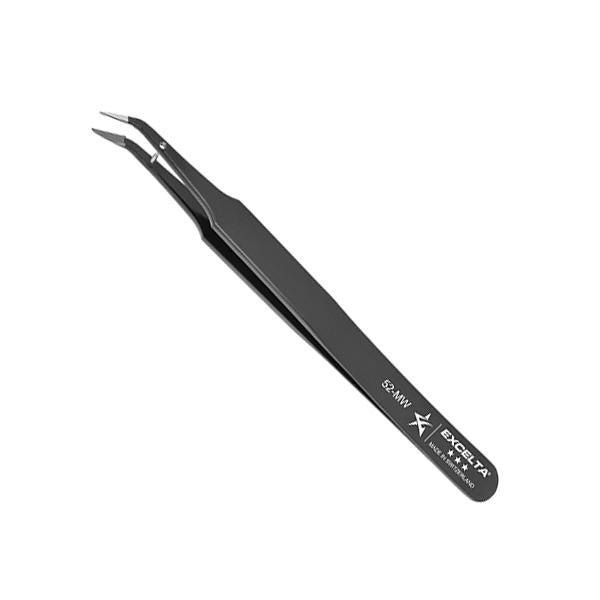 Excelta Tweezers - Cutting - Angulated - Carbon Steel - 52-MW
