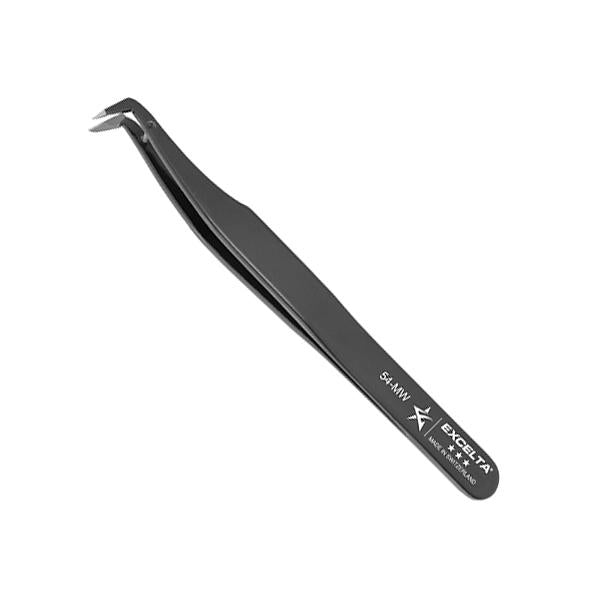 Excelta Tweezers - Cutting - Angled - Carbon Steel - 54-MW