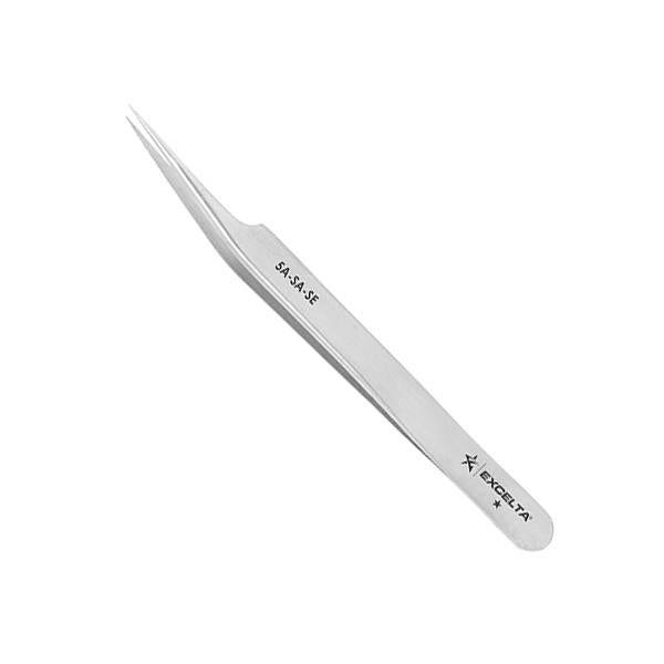 Excelta Tweezers - 5A-SA-SE - Offset Ultra Fine Point - Anti-Mag. SS - 5A-SA-SE