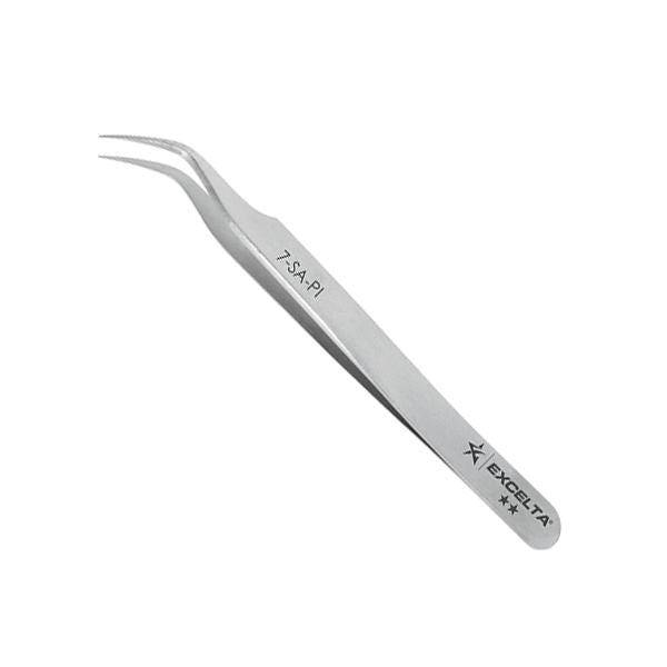 Excelta Tweezers - 7-SA-PI - Curved Very Fine Point - Anti-Mag. SS - 7-SA-PI