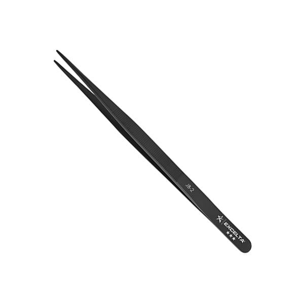 Excelta Forceps - Gemologist - Straight - SS - Longitudinal Groove - JB-2