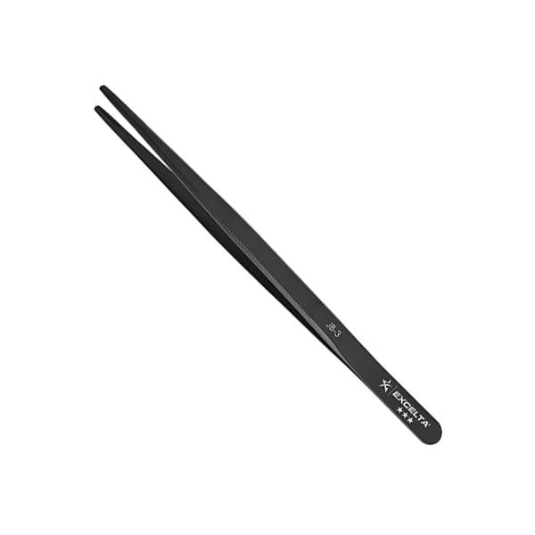 Excelta Forceps - Gemologist - Straight - SS - Longitudinal Groove - JB-3