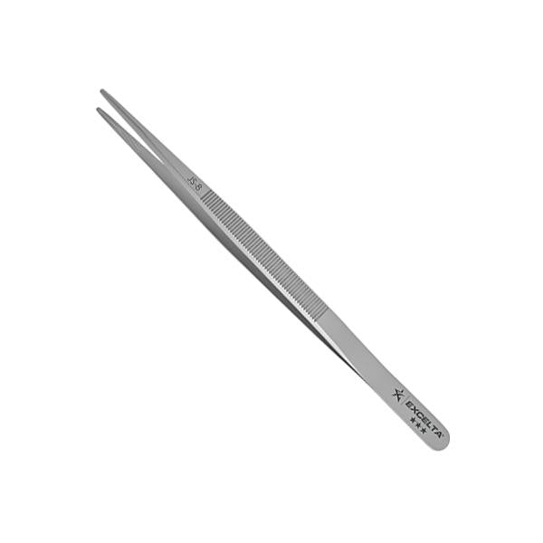 Excelta Forceps - Gemologist - Straight - SS - Longitudinal Groove - JS-8