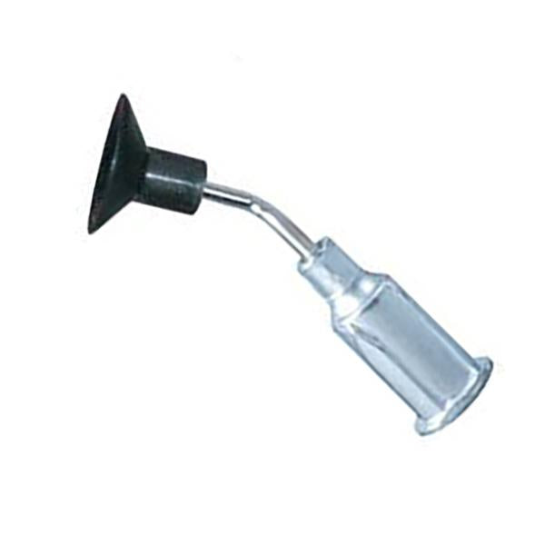 Excelta Vacuum Probe/Cup - Bent - Black Buna-n - .38" dia. - PVB-CB-38