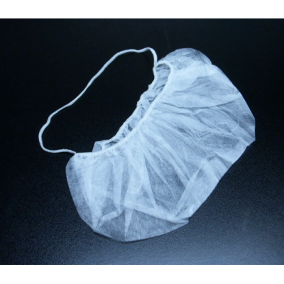 Beard Cover SBPP 10"x18" w/Latex Free Band White Case of 1000