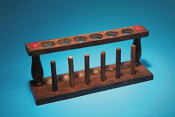 RACK TEST TUBE 6-Place WOOD - R6185