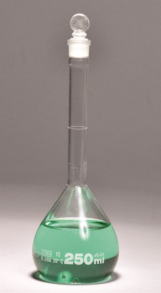 Vol Flask,Cls B, Glass Stopper,200ml - FG5641-200