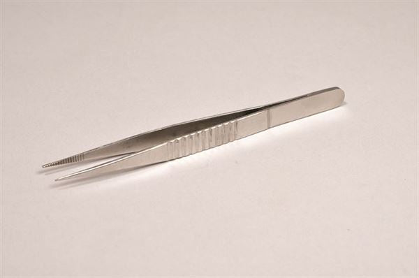 Stainless Steel Forceps, Sharp, 5" - FOMF05