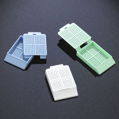 Cassette, Biopsy Embedding with Attached Lid, 30° Writing Area, BLUE, 500/Dispenser Box, 2 Boxes/Unit-1091B