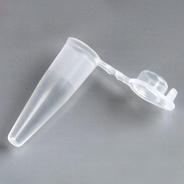 PCR Tube, 0.2mL, Thin Wall, PP, Attached Flat Top Cap, Natural-110571N