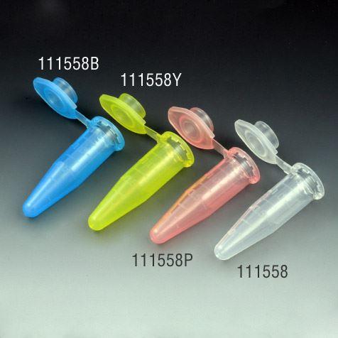 Microcentrifuge Tube, 1.5mL, PP, Attached Snap Cap, Graduated, Pink-111558P