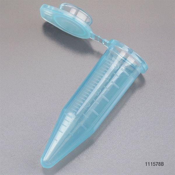 Diamond Midi Centrifuge Tube, 5.0mL, PP, Attached Snap Cap, Graduated, Blue, 50/Bag, 4 Bags/Unit-111578B