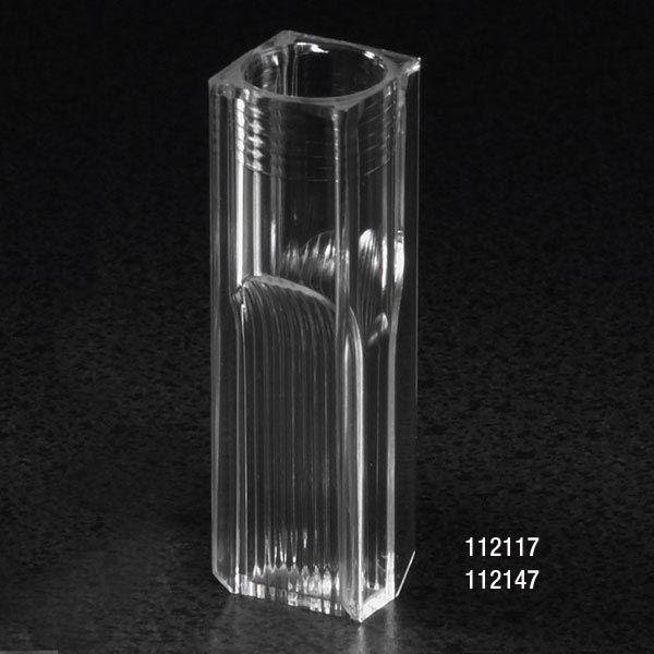 ** NEW & IMPROVED ** Cuvette, Semi-Micro, 2.9mL, with 2 Clear Sides, PS, 100/Tray, 5 Trays/Unit-112117-500