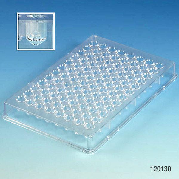 Microtest Plate, 96-Well, V-Bottom, PS-120130