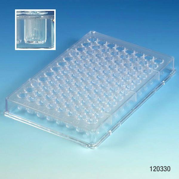 Microtest Plate, 96-Well, Flat Bottom, PS-120330