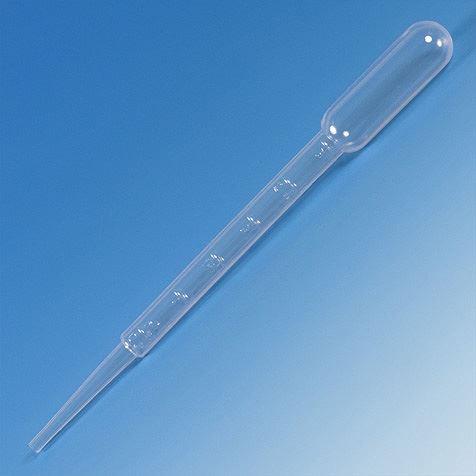 Transfer Pipet, 7.5mL, Large Bulb, Graduated to 3mL, 148mm, 500/Dispenser Box-135010-500
