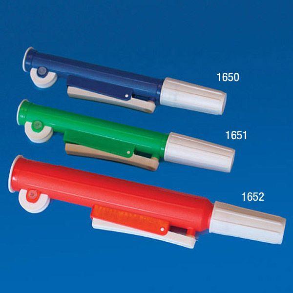 Pipette Filler, Quick-Release for up to 2mL Pipettes, Blue-1650