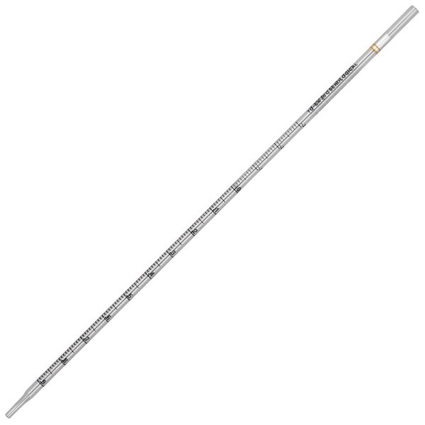 Serological Pipette, 1mL, PS, Standard Tip, 275mm, STERILE, Yellow Band, Individually Wrapped, 100/Bag, 5 Bags/Unit-1702