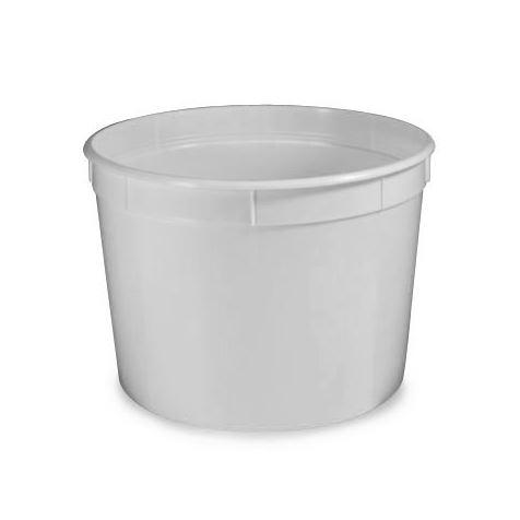 Container, Multi-Purpose, 190oz (5700mL), PE, Separate Snap Lid, White-270190