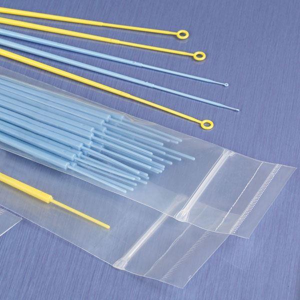 Inoculation Loop, Flexible, 10uL, Calibration Certificate, STERILE, PS, Yellow, 10/Zipper Closure Bag, 100 Bags/Unit -2875-10