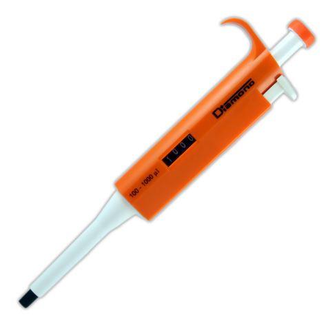 Pipette, Diamond, Adjustable Volume, 100 - 1000uL, Orange-3301-1000