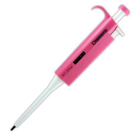 Pipette, Diamond, Adjustable Volume, 0.1 - 2.5uL, Pink-3301-1