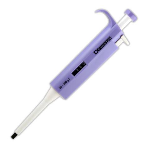 Pipette, Diamond, Adjustable Volume, 20 - 200uL, Lavender-3301-200