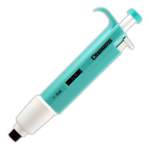 Pipette, Diamond, Adjustable Volume, 1000 - 5000uL (1-5mL), Light Green-3301-5000
