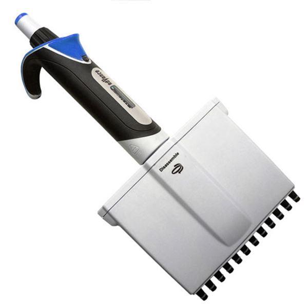 Pipette, Diamond Advance, Fully Autoclavable, 12-Channel, Adjustable Volume, 10 - 100uL, Blue-3345-100