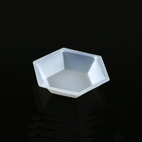 Weighing Boat, Plastic, Hexagonal, Antistatic, PS, White, Small, 20mL-3615