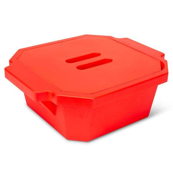 Ice Bucket with Cover, 2.5 Liter, Red-455010R