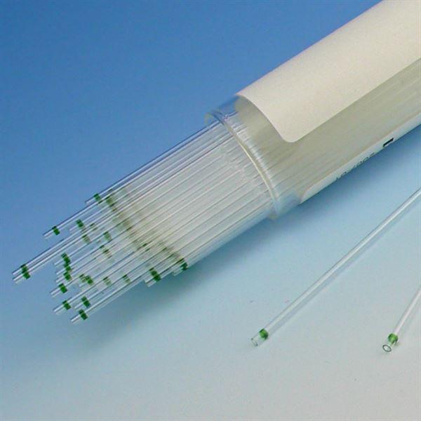 Capillary Tube, Microhematocrit, Soda Lime Glass, Green Tip, Ammonium Heparinized, 100/Vial, 10 Vials/Unit-51608
