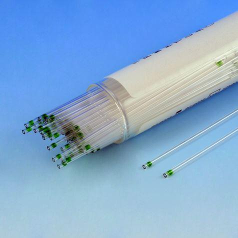Capillary Tube, Microhematocrit, 100% PLASTIC, Green Tip, Ammonium Heparinized, 100/Vial, 10 Vials/Unit-51684