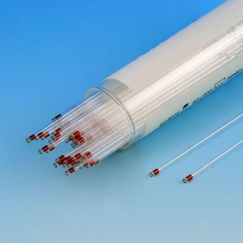 Capillary Tube, Microhematocrit, Soda Lime Glass, Red Tip, Sodium Heparinized, 100/Vial, 10 Vials/Unit-51613