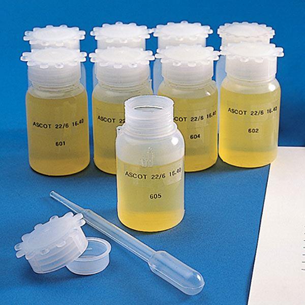 Bottle with Screwcap, Wide Mouth, Round, Graduated, LDPE (Cap: PP), 2000mL-600413-4