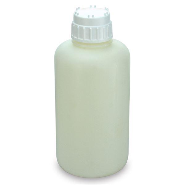 Vacuum Bottle, Narrow Mouth, Heavy Duty HDPE Bottle, White PP 53mm Screw Cap, 2 Litres (0.5 Gallons), 2/Pack-7092000