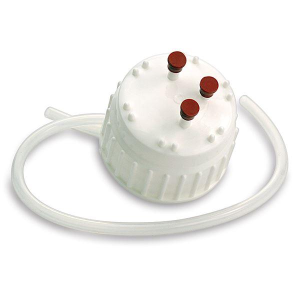 Filling and Venting Closure for Vacuum Bottle, White PP, 83mm-70983CAP