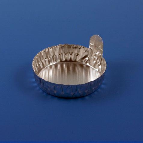 Aluminum Dish, 43mm, 1.0g (20mL), Crimped Side with Tab, 100/Pack, 10 Packs/Unit-8305