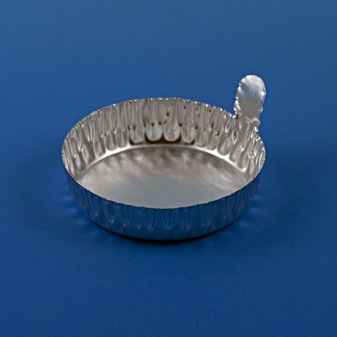 Aluminum Dish, 57mm, 1.3g (60mL), Crimped Side with Tab, 100/Pack, 10 Packs/Unit-8306