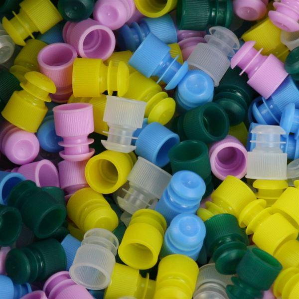 CT Cap, Flange Plug Cap in Assorted Colors for CT1 Model, 13mm, 1000/Bag-CT1-CAP