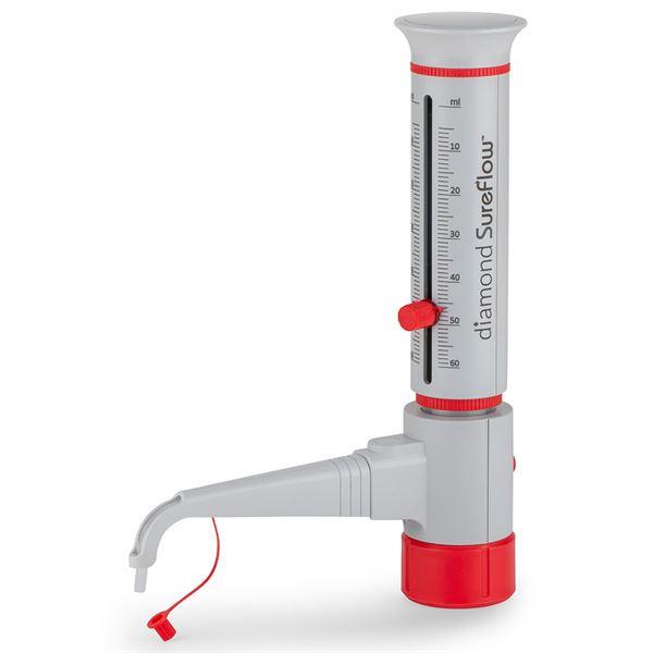 Bottle Top Dispenser, 5.0mL to 60.0mL, 1.0mL increments, Standard-GBTD-60