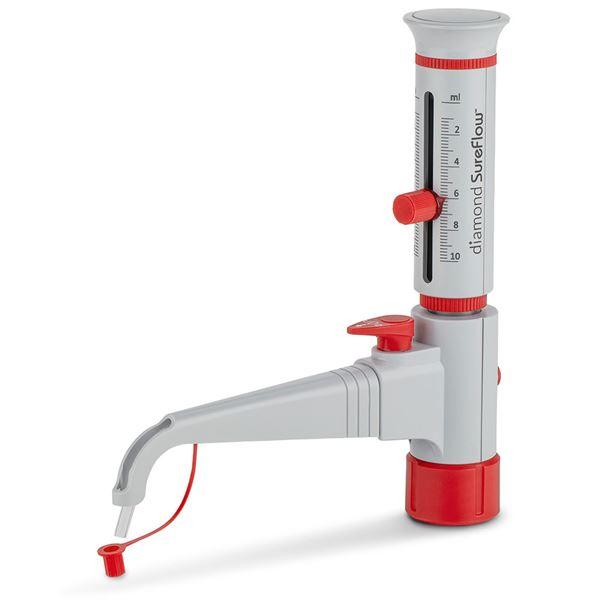 Bottle Top Dispenser, with Recirculation, 1.0mL to 10.0mL, 0.2mL increments-GBTD-R-10