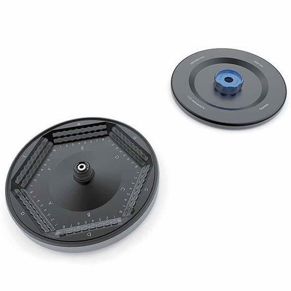 Rotor with Lid, for use with GCC-MP Series Multi-Purpose Clinical Centrifuges, Aluminum Alloy, Fixing Clips and O-Ring, 14000rpm max, 12-Place for 0.2mL 8 Position PCR Strips-GCC-MP-PCR