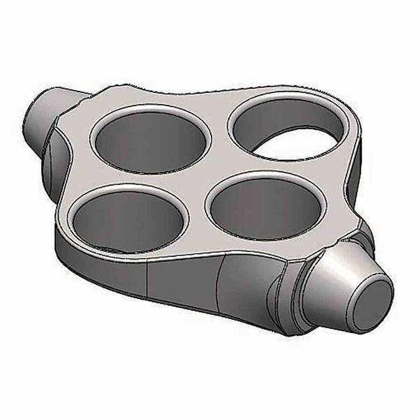 Buckets, for use with GCC-MP-SWING Rotor, 4 each for 16 x 10mL, 12mL and 15mL tubes (4 tubes per bucket)-GCC-MP-SWING-15ML16