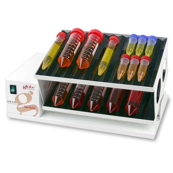 Tube rocker, double tier, 240v, 50Hz, UK & EU Plugs, 9.9" x 6.7" platforms, 20rpm-GTR-2-FS-UK-EU