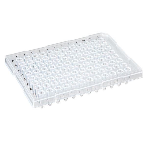 0.2mL 96-Well PCR Plate, Half Skirt (ABI-style), Ridged Rim, Clear-PCR-HS-RR02