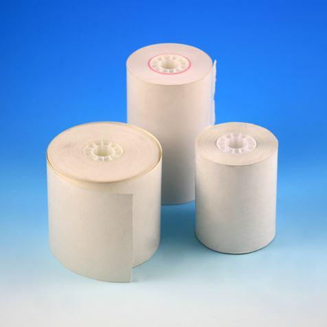 Thermal Printer Paper, 58mm wide x 45mm diameter x 80 ft long, 3 Rolls/Pack, 16 Packs/Unit-7146